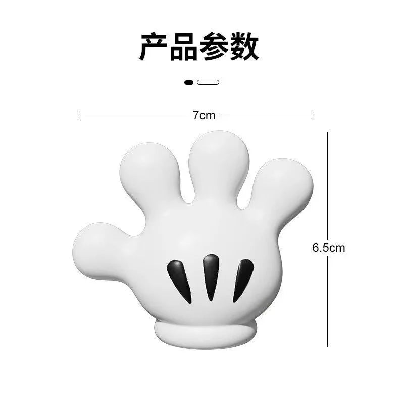 Herocross Mickey Cartoon Palm Suction Cup Bathroom Moisture-Proof Toothbrush Towel Rack Multifunctional Data Cable Storage Hook