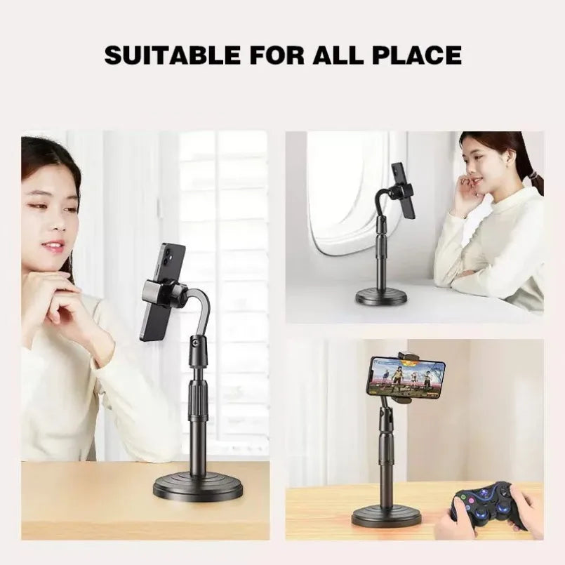 360° Rotatable Weighted Anti -Slip Base Desktop Desk Lazy Foldable Adjustable Flexible Arm Universal Holder For iPhone Samsung