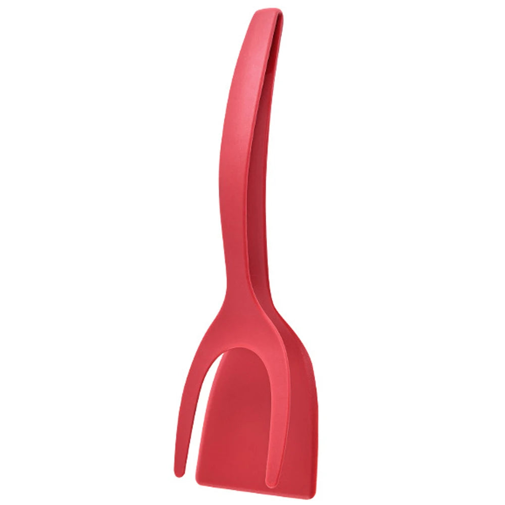 2 in 1 Grip Flip Spatula Clamp Egg Pancake Fish French Toast Omelette Making Non Stick Home Kitchen Cooking Turner Tool