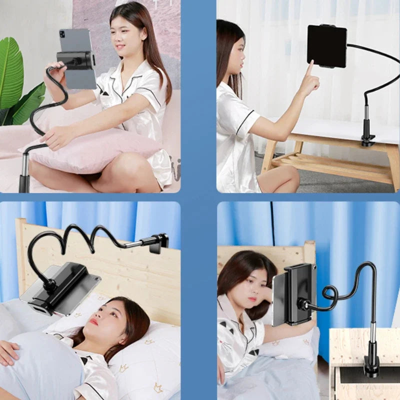 Tablet Bracket for Bed iPad Stand 360° Rotating Bed Tablet Mount Stand with 90cm Metal Arm For 4.7~12.9 inch Phone Tablet Holder
