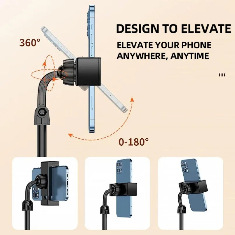360° Rotatable Weighted Anti -Slip Base Desktop Desk Lazy Foldable Adjustable Flexible Arm Universal Holder For iPhone Samsung