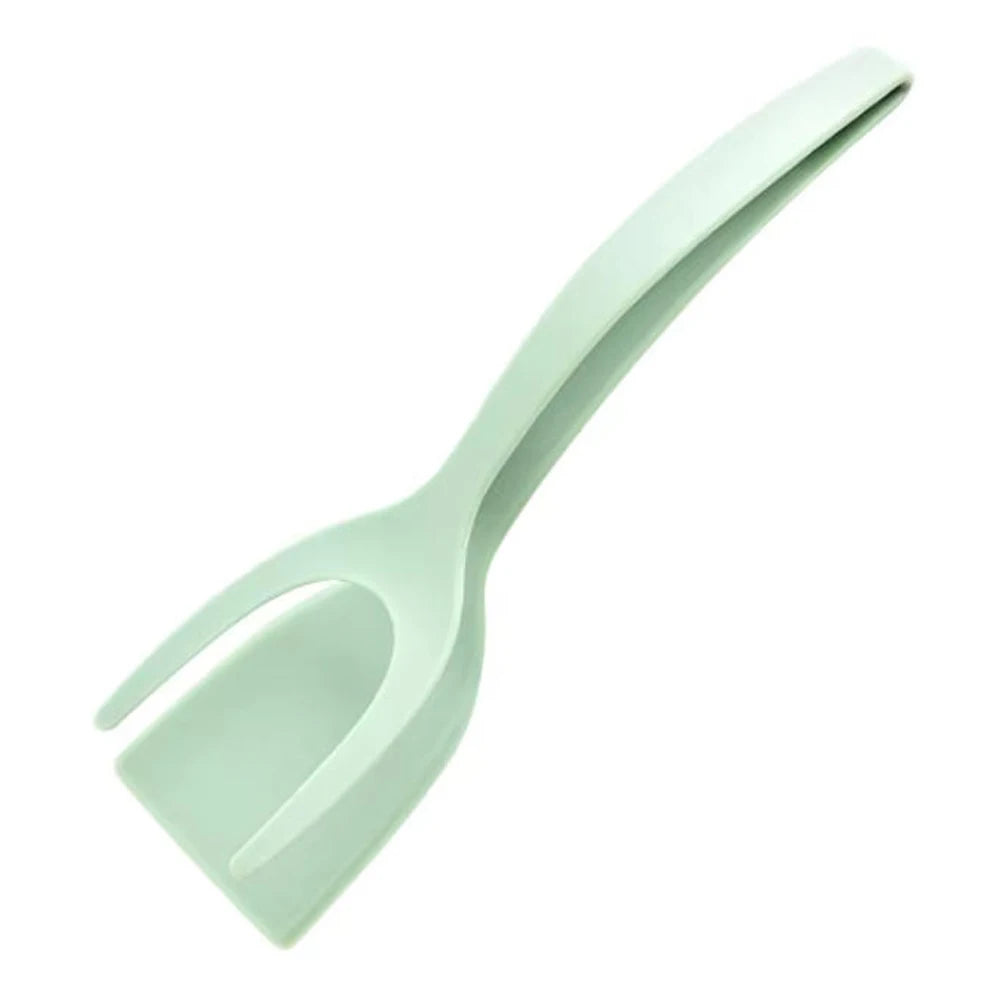 2 in 1 Grip Flip Spatula Clamp Egg Pancake Fish French Toast Omelette Making Non Stick Home Kitchen Cooking Turner Tool